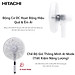 Quạt đứng 7 cánh Hitachi LF-D6RC công suất 24W kèm khiển từ xa - Hàng chính hãng