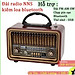 ĐÀI FM NNS NS-8070BT Cổ Điển Retro Đài Phát Thanh Fm Am Sw 3 Băng Tần  Radio Với Usb Sd Tf Máy Nghe Nhạc Mp3 Bằng Gỗ-Hàng Chính Hãng