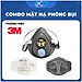 Mặt Nạ Phòng Bụi 3M 3100/3200 kèm tấm lọc bụi 3M 1774 và nắp giữ tấm lọc bụi 3M 1700
