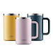 Ca giữ nhiệt Flat Table Mug LocknLock LHC4320 - Dung tích 730ml - Tay cầm thoải mái - Miệng ca rộng - Nắp trong suốt