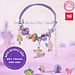 Đồ chơi vòng tay charm chính hãng TOI - Vòng tay thủ công cho bé gái DIY 3 chủ đề bé tự xỏ dây luồn hạt