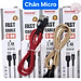 Dây sạc nhanh Ham mer C04 chân cắm Micro (V8) dòng điện 5v-2.4A, dây dù sạc nhanh hàng chính hãng, check Qr kiểm tra