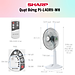 Quạt lửng Sharp PJ-L40RV-LG/WH/DG  - Sản xuất tại Việt Nam - Hàng Chính Hãng