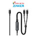 Cáp USB Type-C to Type-C Anker 2 in 1 USB-C 1.2m 140W A8895 - Hàng chính hãng