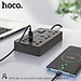 Ổ Cắm Điện Đa Năng 8IN1 ( 3 Chạc-4 Cổng usB-1TyPe C)- Bộ Cổng Chia Sạc Nhanh 18W Hoco DC15- Hàng Chính Hãng