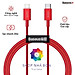Cáp sạc nhanh siêu bền Type C  20W cho iPhone 12 / iPhone 11 Series (Type-C to Iphone PD 20W/18W Fast charge & 480Mbps Data, TPE Cable) -màu Đỏ hàng nhập khẩu