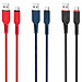 Cáp sạc nhanh 2.4A Hoco X59 chân Micro dây Nylon siêu bền dài 1M cho Android ( 3 màu ) - Hàng chính hãng