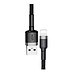 Cáp sạc nhanh 2.4A Baseus Cafule dây bện chống gập đồng bộ data nhanh chóng dành cho iPhone dài 100CM ( nhiều màu ) - Hàng chính hãng