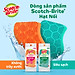 Miếng rửa chén hạt nổi siêu sạch Scotch Brite 3M đa năng, công nghệ độc quyền mới, mút kháng khuẩn ngăn vi trùng, không gây mùi, không bám cặn bẩn, dễ dàng vệ sinh (Màu cam/ Màu xanh lục)