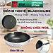 Bộ nồi chống dính 3 lớp đáy liền inox 304 BlackCube Fivestar Plus nắp kính công nghệ chống trầy xước , dùng được mọi bếp
