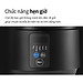Nồi cơm điện Locknlock EJR346BLK (Giữ ấm 24h - 5 chế độ nấu - lòng nồi chống dính) 1.2 Lít - Black - Hàng chính hãng