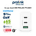 Củ sạc nhanh 65W PROLiNK PTC36501, 3 cổng (USB-A QC 3.0 & 2USB-C PD 3.0) IntelliSense, dùng cho điện thoại, iPad, Laptop - Hàng chính hãng