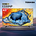 Smart Tivi TOSHIBA 43 inch 43E330NP, Màn Hình LED 4K UHD - Loa 24W - Hàng Chính Hãng