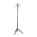 Đèn Livestream size 26 36 45 cm và chân đế 2m hỗ trợ chụp ảnh Make up trang điểm nhiều chế độ sáng, kèm kẹp điện thoại - Hàng chính hãng