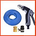 Bộ dây và vòi xịt tăng áp rửa xe tưới cây 7-10M(cút đồng nối nhựa đen) 206817