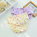Set 5 quần chip kháng khuẩn cho bé gái, Hộp 5 quần lót cho bé gái 1-12 tuổi xuất Hàn cao cấp chất cotton Baby-S - SC024