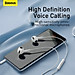 Tai Nghe Baseus Encok 3.5mm lateral in-ear Wired Earphone H17 - Hàng Chính Hãng