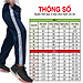 Quần thun thể dục 3 sọc Amazing, lưng thun, dây rút, vải cotton co giãn, hút mồ hôi, đủ size từ 20-100kg, Unisex