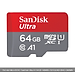 Thẻ Nhớ microSD 64GB SanDisk Ultra A1 140MB/s SDSQUAB-064G-GN6MN- Hàng chính hãng
