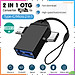 Đầu Chuyển Đổi OTG Cổng Type-C Sang USB 3.0 - Chất Liệu Vỏ Kim Loại Cáp OTG USB Type C to USB 3.0 Đầu Chuyển Đổi USB OTG Type C Tốc Độ Cao Tương Thích Với Điện Thoại Máy Tính Type C Micro Usb sang Usb 3.0 cao cấp tiện dụng Hàng Nhập Khẩu