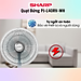 Quạt lửng Sharp PJ-L40RV-LG/WH/DG  - Sản xuất tại Việt Nam - Hàng Chính Hãng