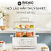 Nồi lẩu hấp thủy nhiệt Mishio MK382 khay hấp inox 304 - Hàng chính hãng