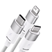 Cáp sạc 3 đầu Baseus StarSpeed 1 for 3 Fast Charging Data Cable USB to M+L+C 3.5A - Hàng chính hãng