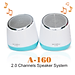Loa Vi Tính SoundMax A160 2.0 6W (RMS) - Hàng Chính Hãng
