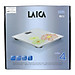 Cân điện tử sức khỏe Laica PS1052W, kiểu dáng sang trọng, màn hình LCD lớn, mặt kính cường lực dày