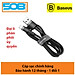 Cáp sạc nhanh 2.4A Baseus Cafule dây bện chống gập đồng bộ data nhanh chóng dành cho iPhone dài 100CM ( nhiều màu ) - Hàng chính hãng