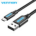 Cáp Sạc Vention Micro USB 2A chuẩn USB 2.0 sạc nhanh dài 1.5m, truyền dữ liệu cho Android - COL15 - Hàng chính hãng