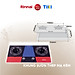 Bếp gas âm đầu đốt trong Rinnai RVB-2Gi(MC) mặt bếp kính và kiềng bếp men - Hàng chính hãng