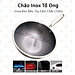 Chảo Inox KhoNCC Hàng Chính Hãng - Vân Tổ Ong 32cm Sâu Lòng 9cm Cực Kỳ Chắc Chắn - KLVQ-4713-CHAO