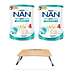 Bộ 2 lon Sữa bột Nestlé NAN OPTIPRO PLUS 4 800g/lon với 5HMO Giúp tiêu hóa tốt + Tăng cường đề kháng  + Tặng Bàn học gấp gọn - Bé 2-6 tuổi