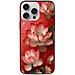 Ốp lưng cho IPhone 15 - 15 Plus - 15 Pro - 15 Pro Max - 16 - 16 Plus - 16 Pro - 16 Pro Max - Sen Nền Đỏ - Hàng Chính Hãng