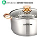 Bộ nồi inox 5 đáy Sunhouse SH781 16-20-24cm (Tặng Kèm Móc Khóa BG)