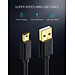 Ugreen UG10355US132TK 1M màu Đen Cáp sạc truyền dữ liệu USB 2.0 sang MINI USB đầu mạ vàng - HÀNG CHÍNH HÃNG