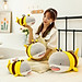 Gấu Bông Cá Mập Lai Ong Siêu Hot Siêu Dễ Thương Cho Bé (25cm--->35cm) Vải Miniso 4 Chiều Co Giãn Êm Ái Mềm Mại, Hàng Xịn