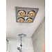 Đèn sưởi nhà tắm Heizen HE-4BR âm trần có điều khiển Hàng chính hãng