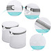 Combo 2 túi lưới giặt đồ 2 lớp Polyester dạng lưới mịn giặt đồ chống biến dạng quần áo cho máy giặt dạng hộp khóa kéo phù hợp giặt đồ nhỏ đồ lót