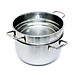 Bộ Nồi Luộc Gà Kèm Xửng Hấp Inox Size 28cm Dùng Mọi Bếp - Hàng Chính Hãng