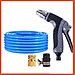 Bộ dây và vòi xịt tăng áp rửa xe tưới cây 7-10M(cút đồng nối nhựa đen) 206817
