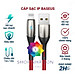 Cáp sạc iphone Baseus Horizontal sạc nhanh 2.4A và dây sạc truyền dữ liệu tốc độ cao bọc dù cho iP / iPad - hàng chính hãng