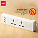 Ổ Cắm Điện Đa Năng Kèm Cổng USB Có Công Tắc Chống Giật Chống Cháy Chất Lượng Cao Deli - Hàng Chính Hãng - ET407 408