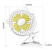Quạt Mini, Quạt Tích Điện Kẹp Bàn Cực Mát Với 3 Mức Gió, Xoay 360 Độ, Kẹp Chắc Chắn Nhỏ Gọn Dễ Dàng Mang Đi Làm Đi Học - Hàng Nhập Khẩu