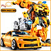 Đồ chơi mô hình xe ô tô biến hình robot người máy Transformer Optimus Prime, Bumblebee MySun