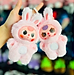 Móc khóa Baby Three đáng yêu - 15cm - Quà tặng móc khóa gấu bông bé ba tai thỏ cute