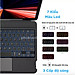 Bao Da Bàn Phím cho iPad Air 11inch M3 , Air 6 11inch M2 , Air 5 , Air 4 Bluetooth Có Đèn Led Phím, Trackpad Mượt, Có Thể Tháo Rời Bàn Phím WIWU Mag Touch - Hàng chính hãng