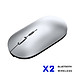 Chuột Không Dây Bluetooth X2 đa năng,kết nối Bluetooth hoặc Wireless 2.4G, tĩnh âm, hỗ trợ laptop, máy tính bảng, điện thoại - Hàng chính hãng