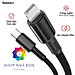 Cáp sạc nhanh Type C to IP 20W Baseus High Density Braided dùng cho iPhone 12/11/XS Max Series- Hàng nhập khẩu